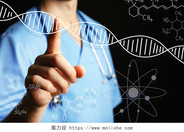 高清医院医生护士医疗科技基因研究海报背景图